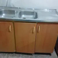 کابینت فلزی همراه سینک وظرف شویی|مصالح و تجهیزات ساختمان|ایلام, |دیوار