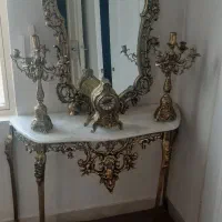 اینه شمعدان جنس برنج سنگین