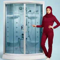 کابین سونا بخار 2 نفره عُشاق با دوش جکوزی سونا خشک|لوازم حمام|تهران, کوی بیمه|دیوار