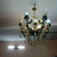 یک عدد لوستر برنجی ۶شاخه ۱۲روشنایی مدل فرشته