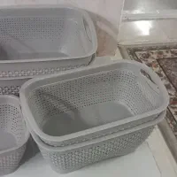 سبدسبزی و نظم دهنده خردکن و آبکش برنج|ظروف نگهدارنده، پلاستیکی، یک‌بارمصرف|قم, نیروگاه|دیوار