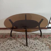 میز ناهارخوری بیضی  بدون صندلی چهار نفره