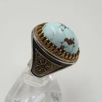 انگشتر فیروزه اصل نیشابور طبیعی کلکسیونی|جواهرات|خاوران, |دیوار