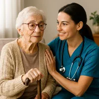 پرستار خانم برای مراقبت خانم
