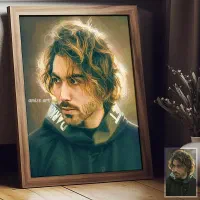 نقاشی چهره،‌پرتره از روی عکس|تابلو، نقاشی، عکس|تهران, شهر زیبا|دیوار