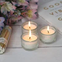 شمع شات شیشه خط دار