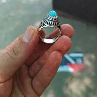 انگشتر فیروزه اصل رکاب دست ساز