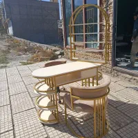 ست کامل میز ناخن / صندلی جکدار / استند لاک