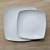 فروش ظرف غذا چینی سفید طلایی