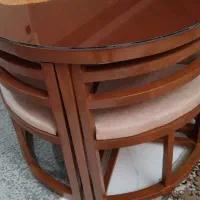 میز صندلی گرد کم جا|میز و صندلی غذاخوری|تهران, فدک|دیوار