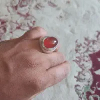 انگشترعقیق سنگین وزن کار دست آنتیک کار صدوقی