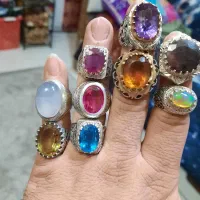 ی تعداد انگشتر نقره۹۲۵ کار دست|جواهرات|قوچان, |دیوار