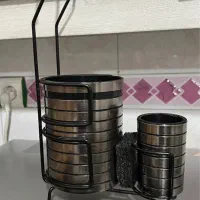 ست سطل زباله و جاقاشقی|ظروف نگهدارنده، پلاستیکی، یکبارمصرف|تهران, اوقاف|دیوار