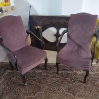 میز غذاخوری ام دی اف ۶نفره و دو عدد صندلی