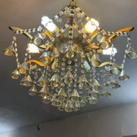 لوستر کریستالی دو جفت