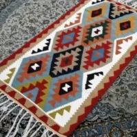 گلیم پادری پشمی|گلیم، جاجیم، گبه|قزوین, |دیوار