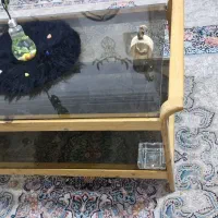 میز وسط یا جلو مبلی چوب راش