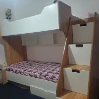 تخت  دو طبقه سالم|تخت و سرویس خواب|اشتهارد, |دیوار