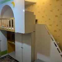 تخت و کمد دوطبقه