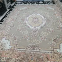 جفت فرش 12 مترگل برجسته زمینه نسکافه ای پاتریس|فرش|مشهد, نوید|دیوار