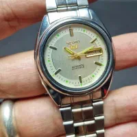 ساعت سیکو5 اتوماتیک اصل ژاپنی صفحه شیری خاکستری