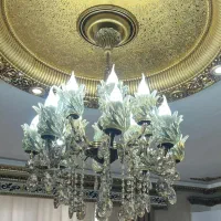 لوستر برنزی ۸ شاخه(۱۶شعله)