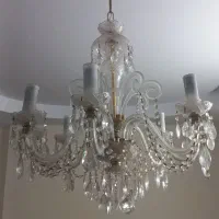 سه عدد لوستر شیشه ای