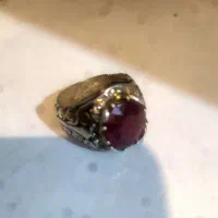 انگشتر یاقوت اصل فرم نقره