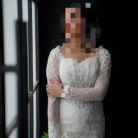 لباس عروس ماهی دو دامنه
