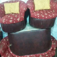 مبل۷نفره تمیز|مبلمان خانگی و میز عسلی|قهدریجان, |دیوار