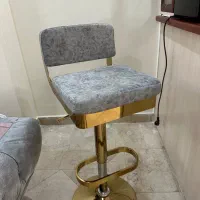 دو عدد صندلی اپن جزیره کانتر چرخون سالم و نو