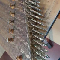 سنتور سهمُهر ویژه استاد موسوی،نو،سلکوک،چوب گردو|سازهای سنتی|چالوس, |دیوار