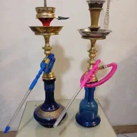 2 عدد قلیان تنه برنجی سالم  و کامل|کلکسیون و سرگرمی|تهران, هفده شهریور|دیوار