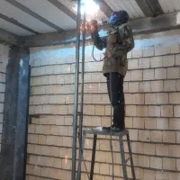 جوشکاری نبشی کشی والپست گیره ناودانی سفتکاری بنایی|خدمات پیشه و مهارت|کرمانشاه, |دیوار