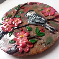 انواع دیوار کوب ساعت با گلهای برجسته استاکو|ساعت دیواری و تزئینی|رشت, توشیبا|دیوار