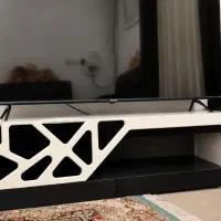 میز تلویزیون مدرن سفید و مشکی، سالم و شیک