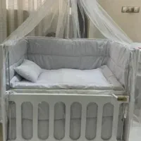 گهواره وتخت کنار مادر تمام mdf روکش وکیوم خارجی