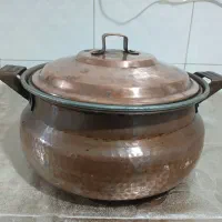 دیگچه قابلمه مسی.دوعددوزن ۳کیلو ۱۰۰گرم|ظروف پختوپز|قرچک, مجتمع مسکونی طبیعت|دیوار