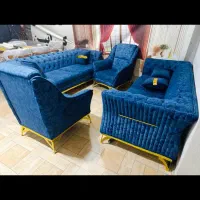 فروش مبلمان مخمل ۸ نفره کاملا نو