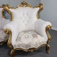 مبلمان سلطنتی ۹نفره استیل کلاسیک نو|مبلمان خانگی و میز عسلی|شاندیز, |دیوار