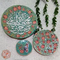 دیوار کوب سفالی میناکاری