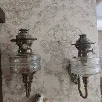 چراغ گردسوز آلمان عتیقه قدیمی ساعت المان چرخ خیاطی