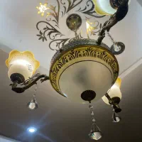 لوستر کلاسیک ۶ شعله، در حد نو|لوستر و چراغ آویز|مشهد, سید رضی|دیوار