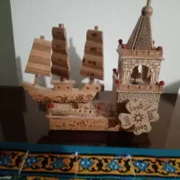 کشتی دکوری چوبی