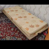 تخت چوبی شیک با تشک|تشک تختخواب|مشهد, شهرک رازی (شهرک غرب)|دیوار