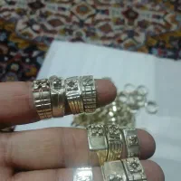 فروش عمده ۹۵ انگشتر نقره برلیان مردانه|جواهرات|قم, الوندیه و گذر صادق|دیوار