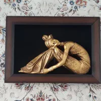 تابلو عروس پلی استر برجسته،نو