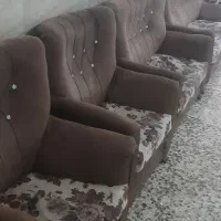 مبل ۷نفره و میز عسلی تمیز  میز تلویزیون جمعآ۴تومن|مبلمان خانگی و میز عسلی|رشت, سلیمانداراب|دیوار