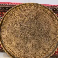 سینی برنجی عتیقه قدیمی