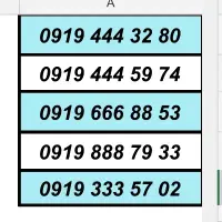 919...555|سیمکارت|تهران, فردوسی|دیوار